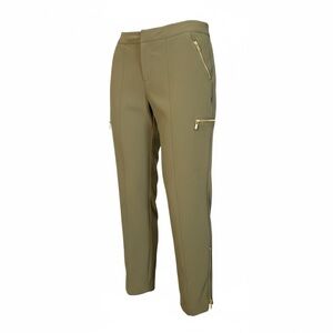 Cache Olive Green  Zip Detail Capris Pants –‎ Size 6